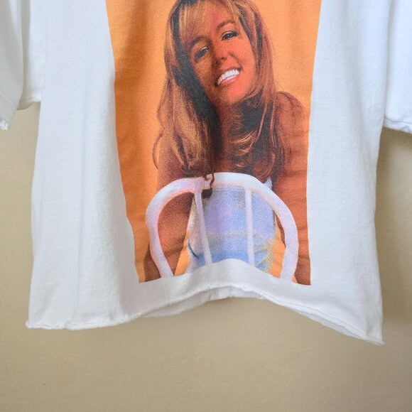 Britney Spears Cropped Oversized Graphic Tee Shirt - Picture 5 of 10